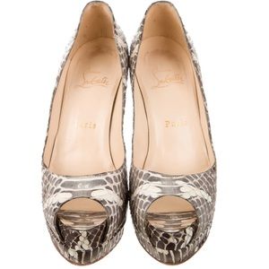 Christian Louboutin Python Pumps